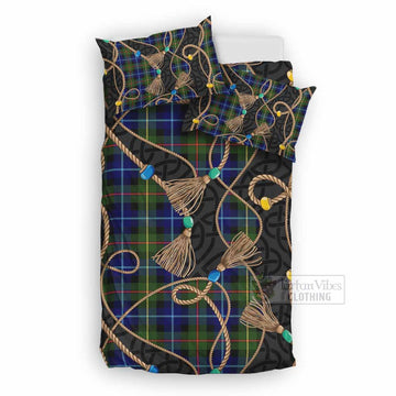 Smith Scottish Tartan Twisted Ropes Stylized Bedding Set UK Bedding Set UK Double 79*79 inch - Tartan Vibes Clothing