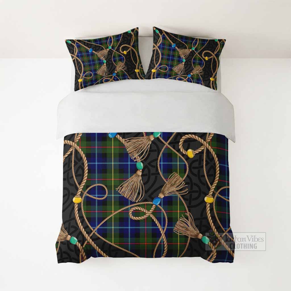 Smith Scottish Tartan Twisted Ropes Stylized Bedding Set - Tartan Vibes Clothing