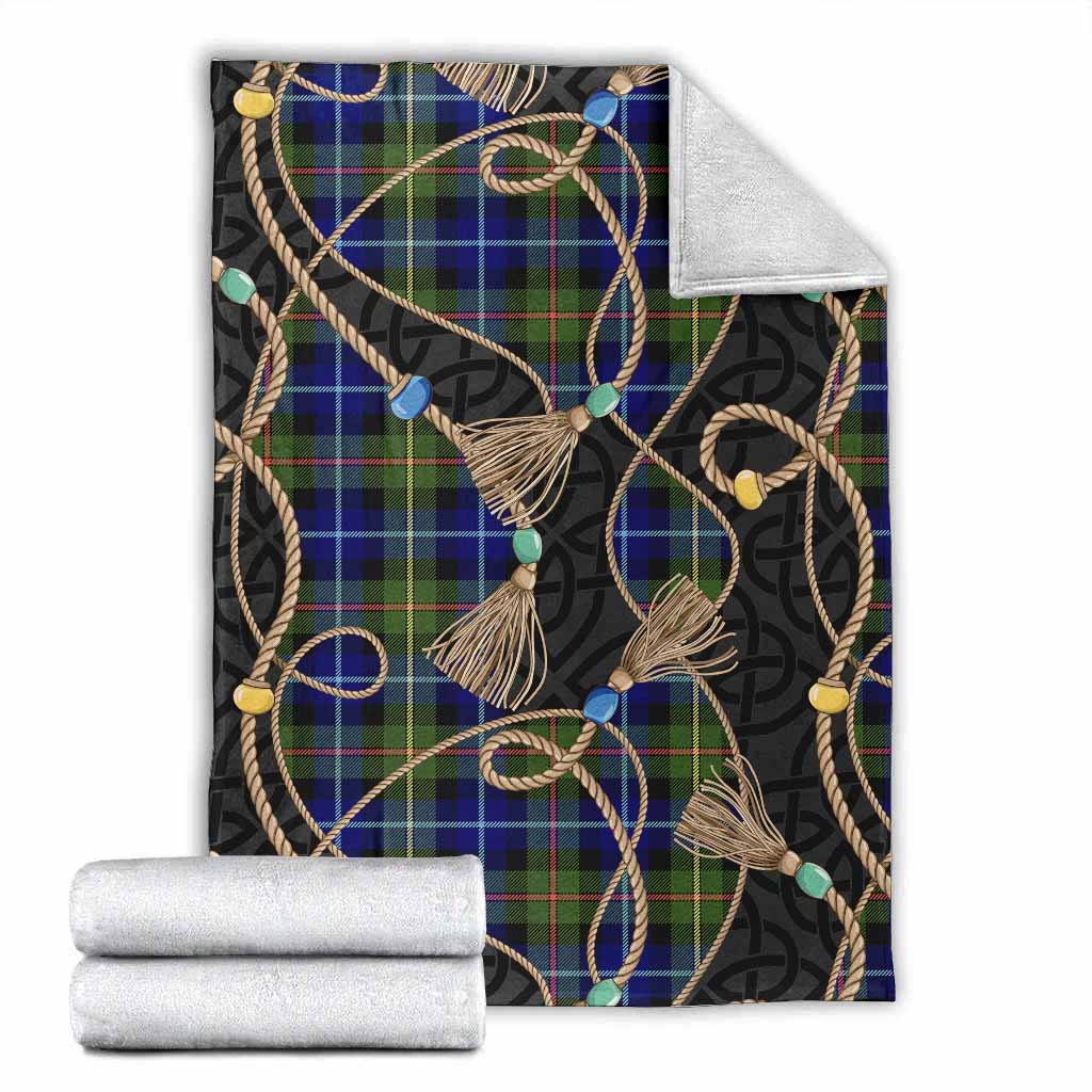 Smith Scottish Tartan Twisted Ropes Stylized Blanket X-Large 59 x 79 inches 150 x 200 cm - Tartan Vibes Clothing
