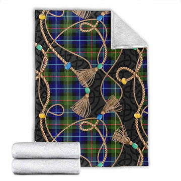 Smith Scottish Tartan Twisted Ropes Stylized Blanket X-Large 59 x 79 inches 150 x 200 cm - Tartan Vibes Clothing