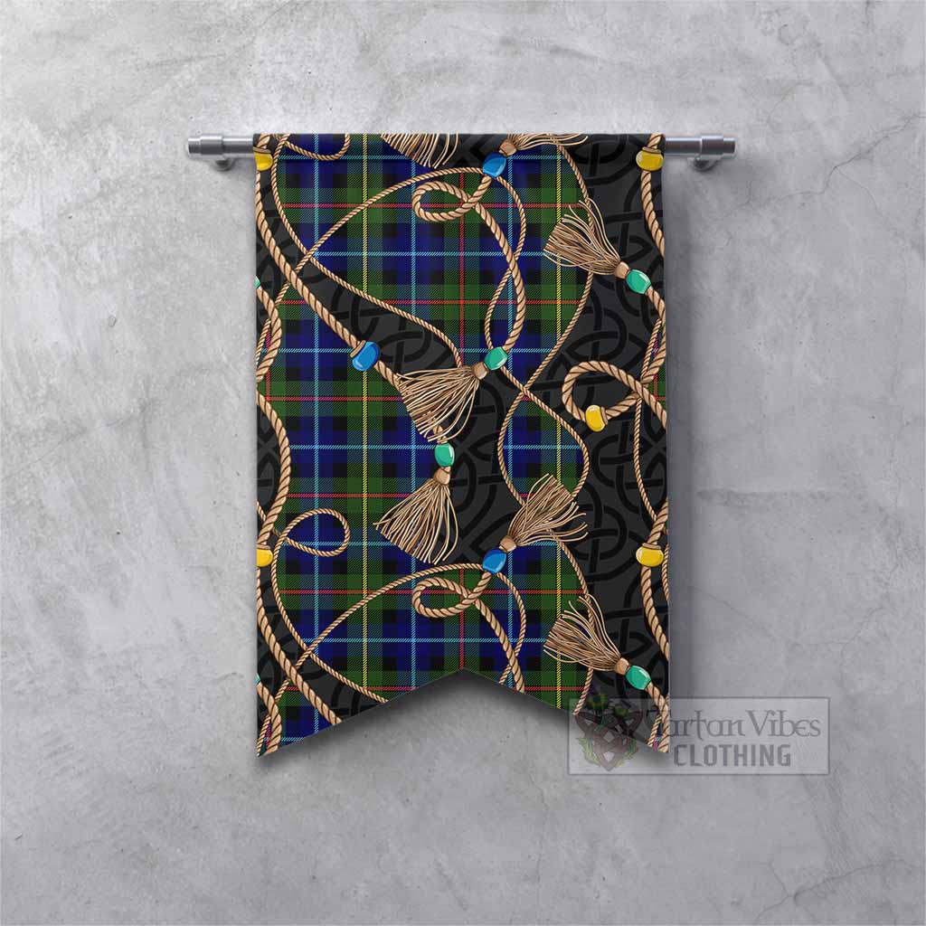 Smith Scottish Tartan Twisted Ropes Stylized Gonfalon Fishtail - Tartan Vibes Clothing