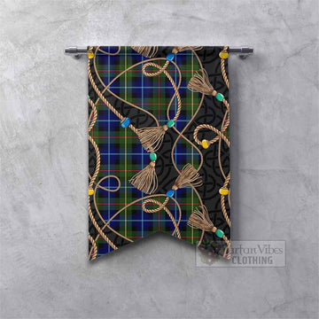 Smith Scottish Tartan Twisted Ropes Stylized Gonfalon Fishtail - Tartan Vibes Clothing