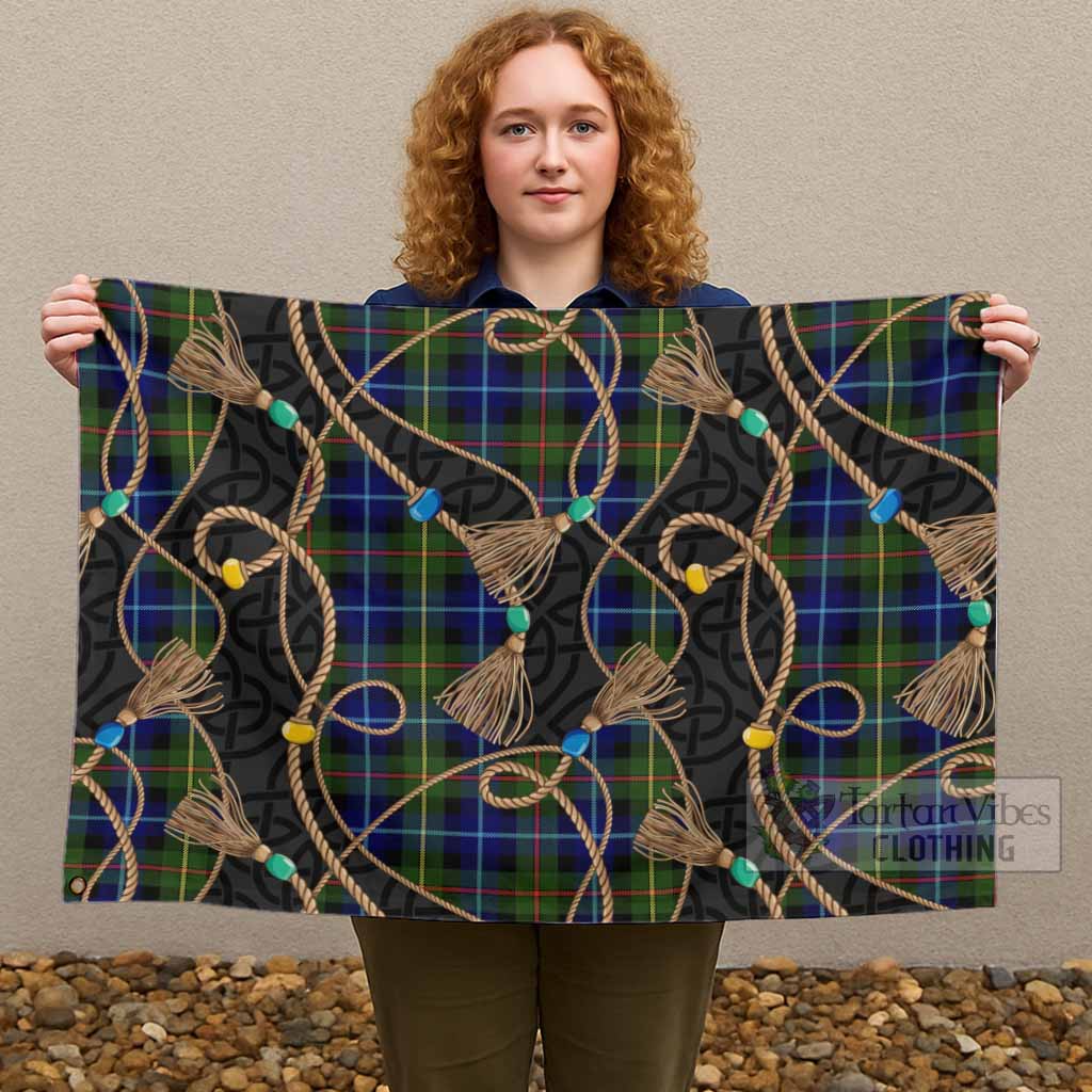 Smith Scottish Tartan Twisted Ropes Stylized House Flag - Tartan Vibes Clothing