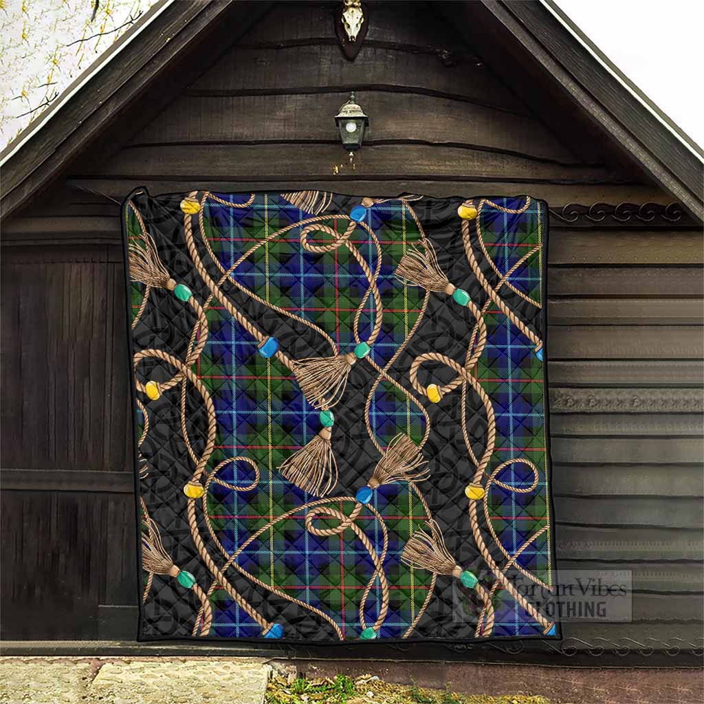 Smith Scottish Tartan Twisted Ropes Stylized Premium Quilt - Tartan Vibes Clothing