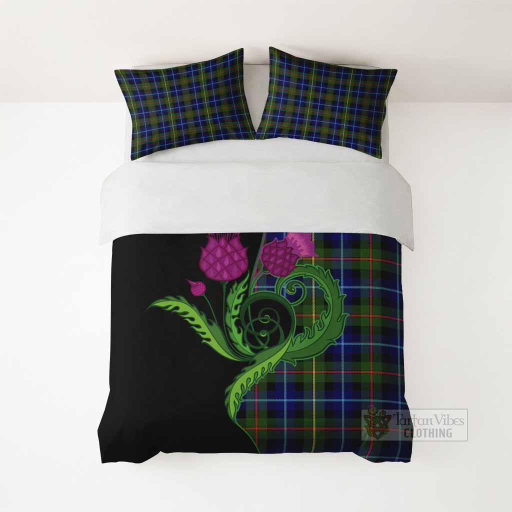 Smith Tartan Bedding Set Traditional Scottish Thistle - Tartan Vibes Clothing