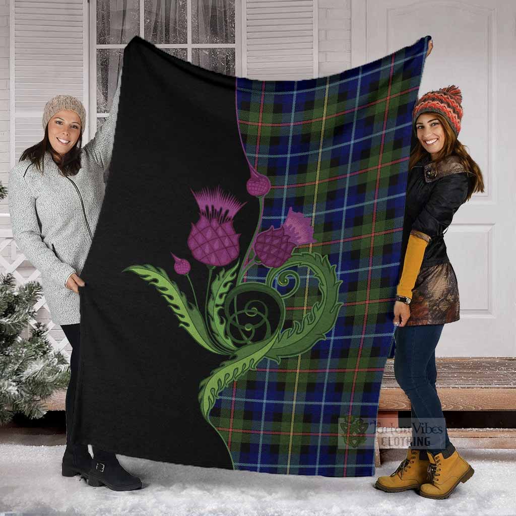 Smith Tartan Blanket Traditional Scottish Thistle - Tartan Vibes Clothing