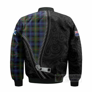Smith Tartan Bomber Jacket New Zealand Pattern Unique Zipper Stylized