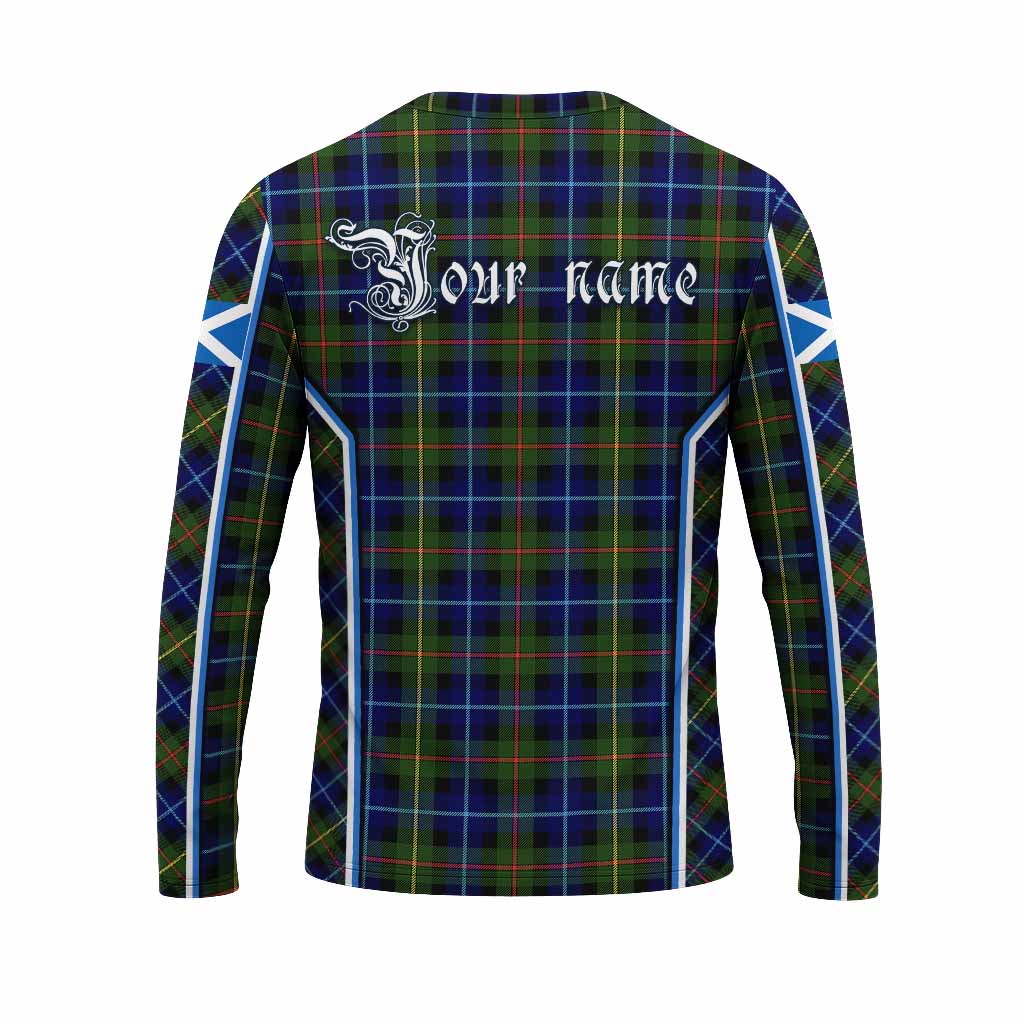 Smith Tartan Crest Long Sleeve T-Shirt Scotland Coat of Arm Flag Style - Tartan Vibes Clothing