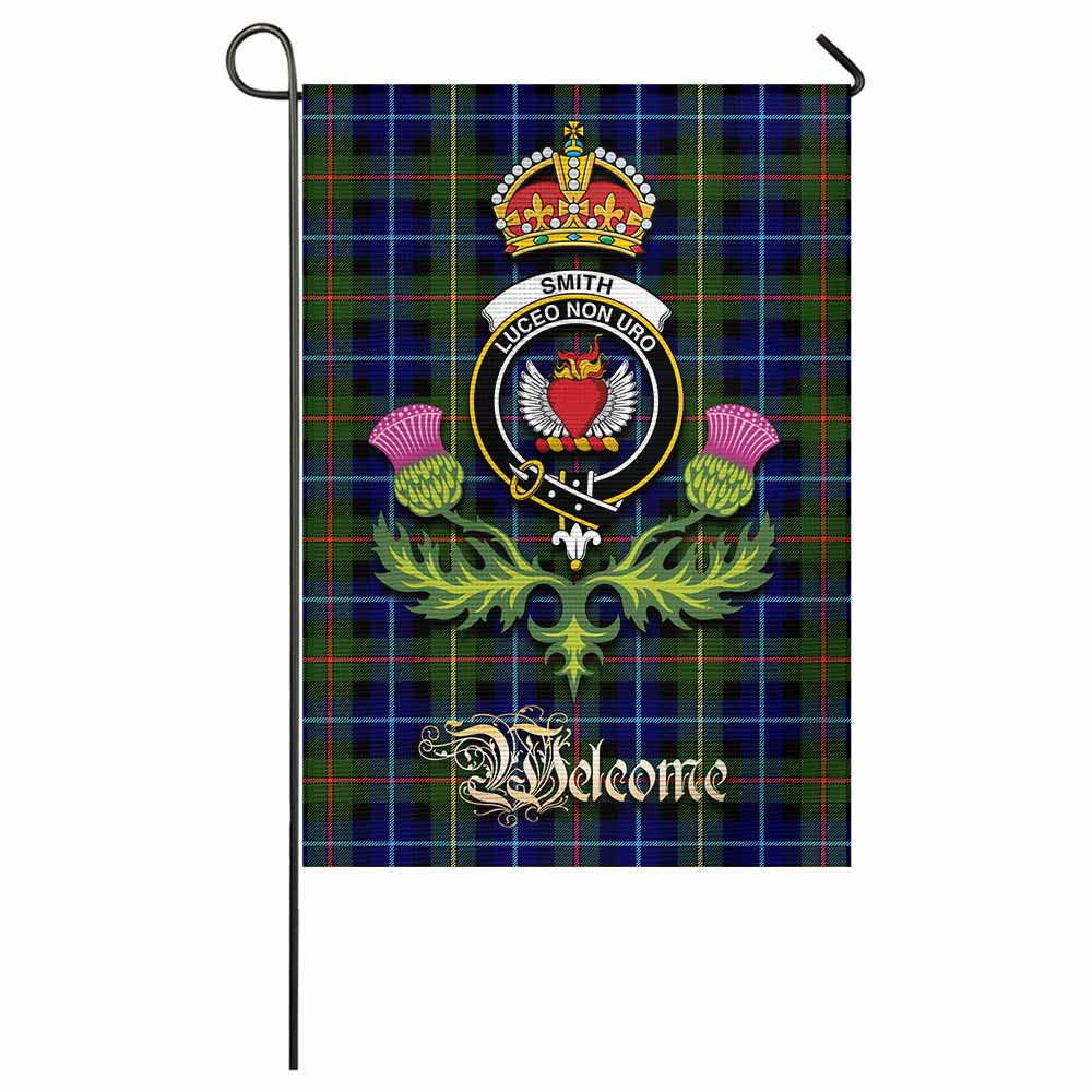 Smith Tartan Family Crest Garden Flag Royal Thistle Welcome Style - Tartan Vibes Clothing
