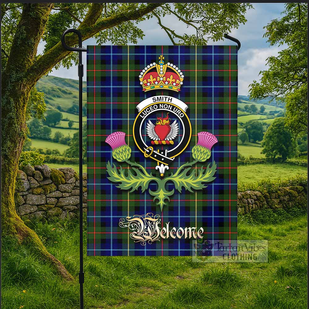 Smith Tartan Family Crest Garden Flag Royal Thistle Welcome Style - Tartan Vibes Clothing