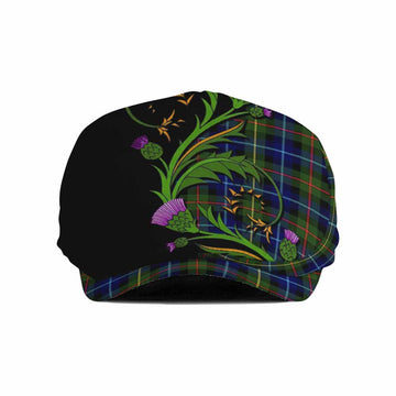 Smith Tartan Flat Cap, Jeff Cap Scottish Thistle Pride Heritage Art