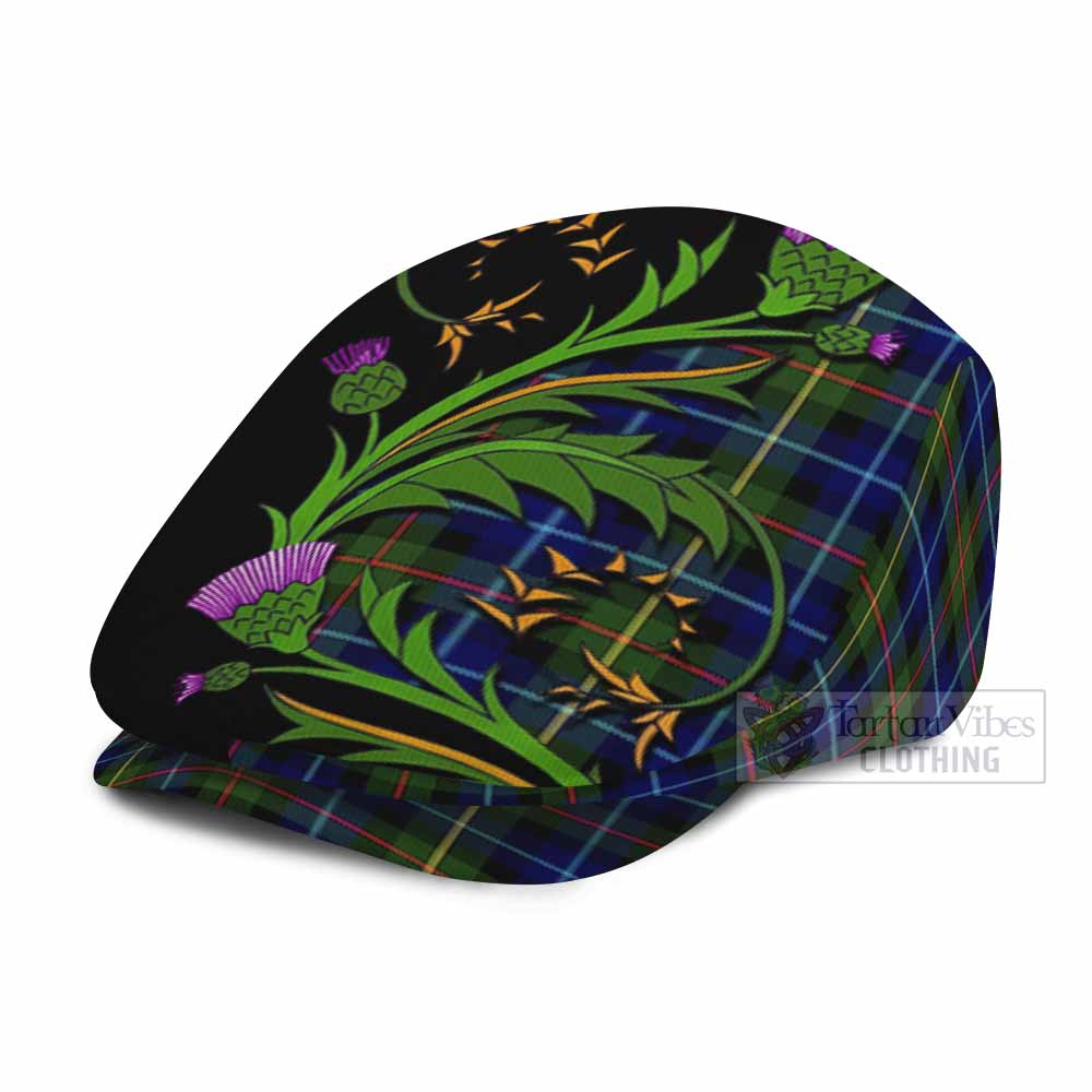 Smith Tartan Flat Cap, Jeff Cap Scottish Thistle Pride Heritage Art - Tartan Vibes Clothing