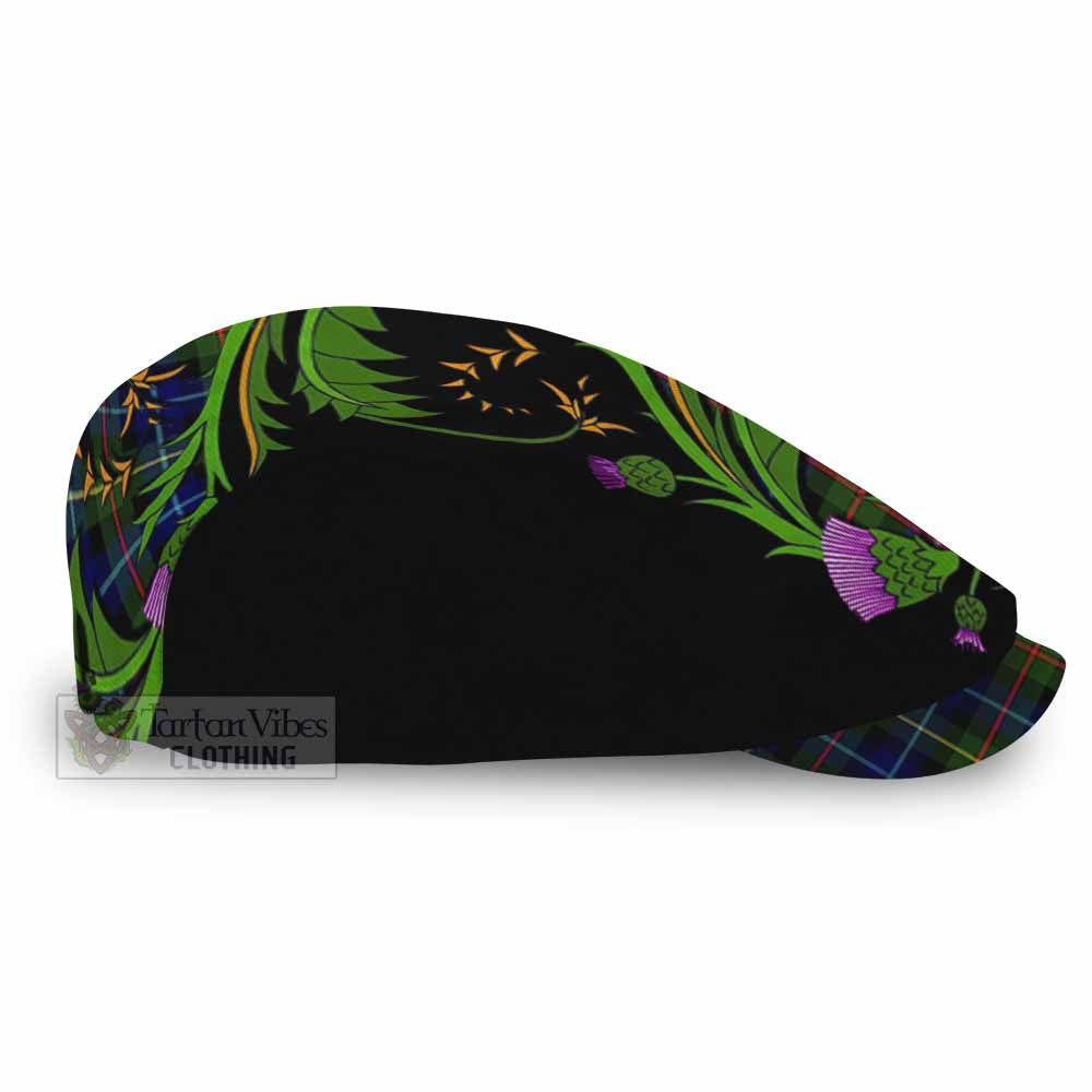 Smith Tartan Flat Cap, Jeff Cap Scottish Thistle Pride Heritage Art - Tartan Vibes Clothing