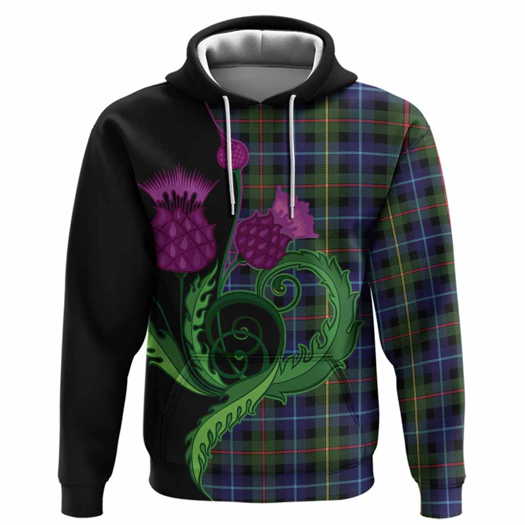 Smith Tartan Hoodie Traditional Scottish Thistle