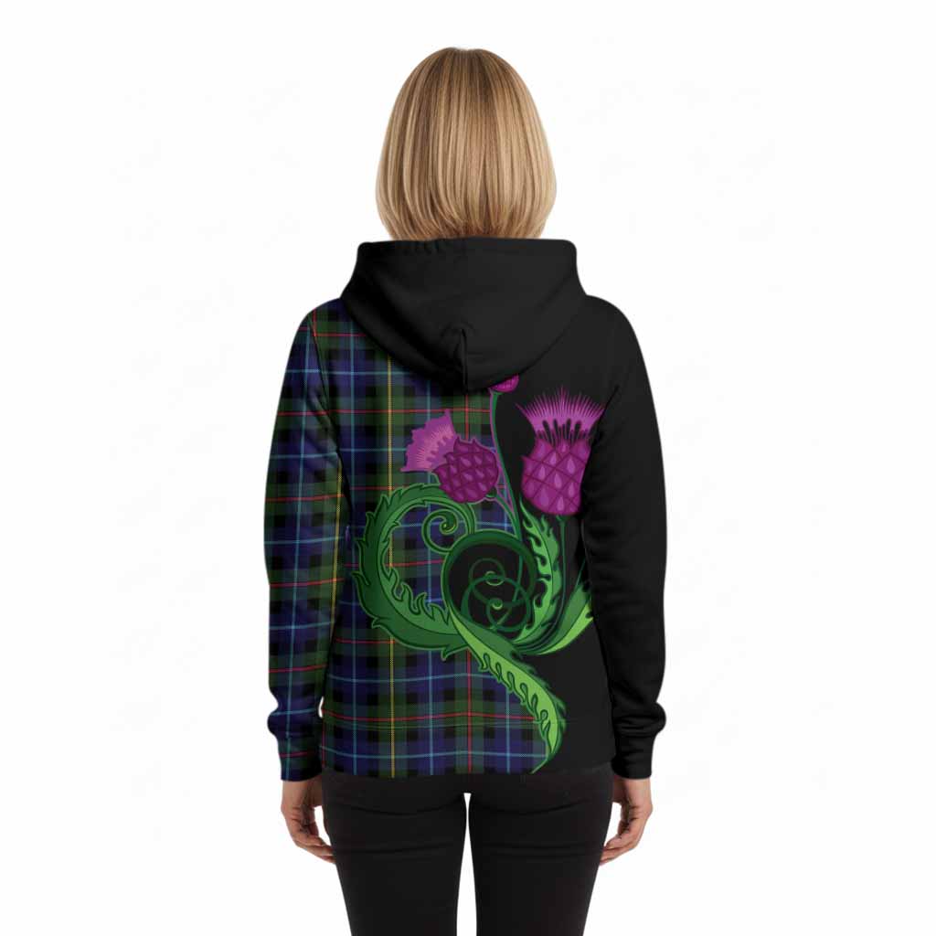 Smith Tartan Hoodie Traditional Scottish Thistle