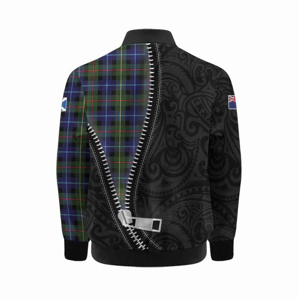 Smith Tartan Kid Bomber Jacket New Zealand Pattern Unique Zipper Stylized