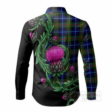Smith Tartan Long Sleeve Button Shirts Resilient Scottish Thistle