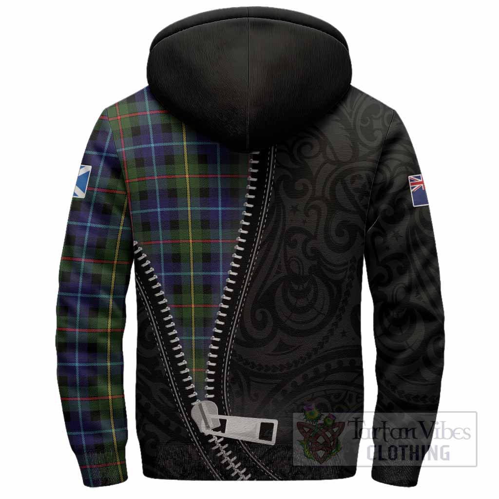 Smith Tartan Sherpa Hoodie New Zealand Pattern Unique Zipper Stylized