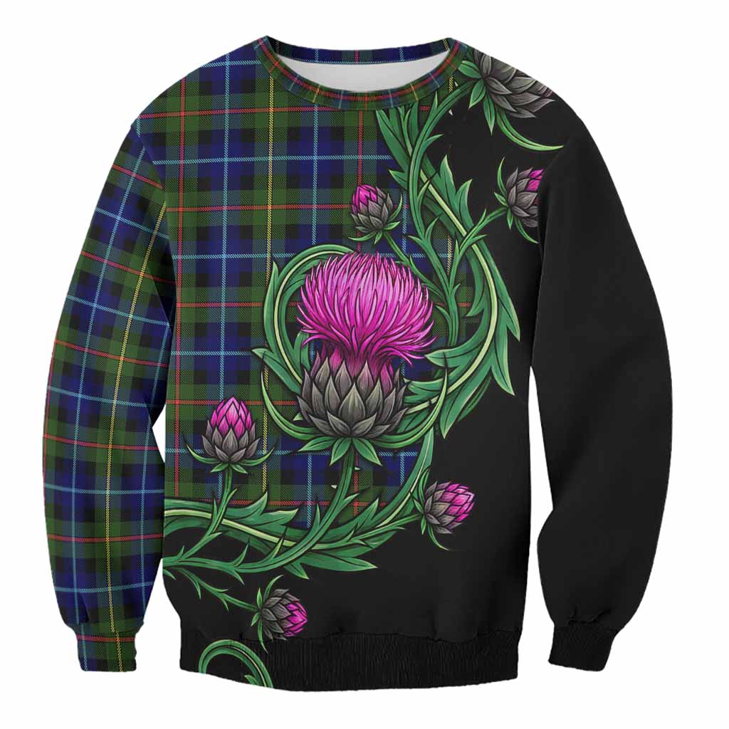 Smith Tartan Sweatshirt Resilient Scottish Thistle Unisex - Tartan Vibes Clothing