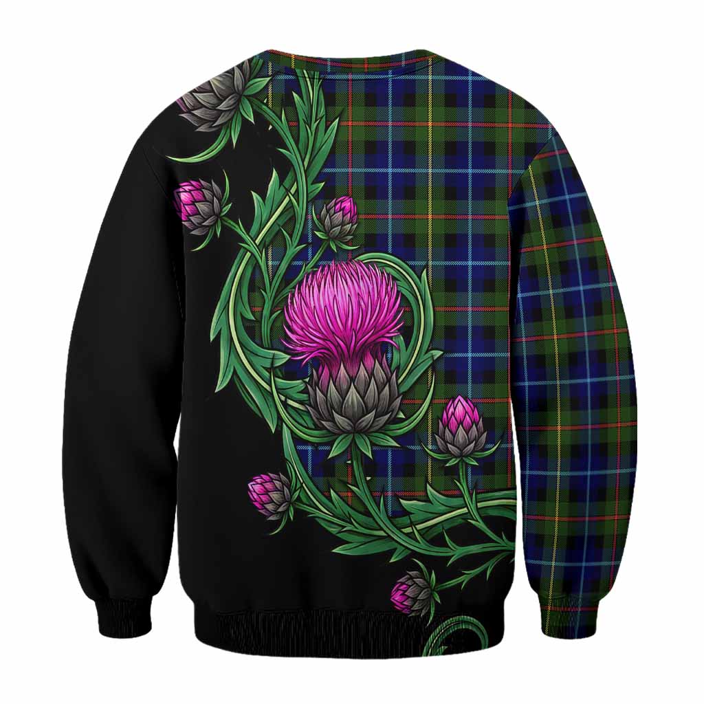 Smith Tartan Sweatshirt Resilient Scottish Thistle - Tartan Vibes Clothing