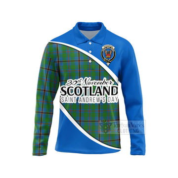 Snodgrass Family Crest Tartan Long Sleeve Polo Shirt Celebrate Saint Andrew's Day in Style Unisex - Tartan Vibes Clothing