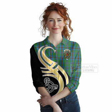 Snodgrass Tartan Women's Casual Shirt with Family Crest and Celtic Symbol Style Female - Tartan Vibes Clothing