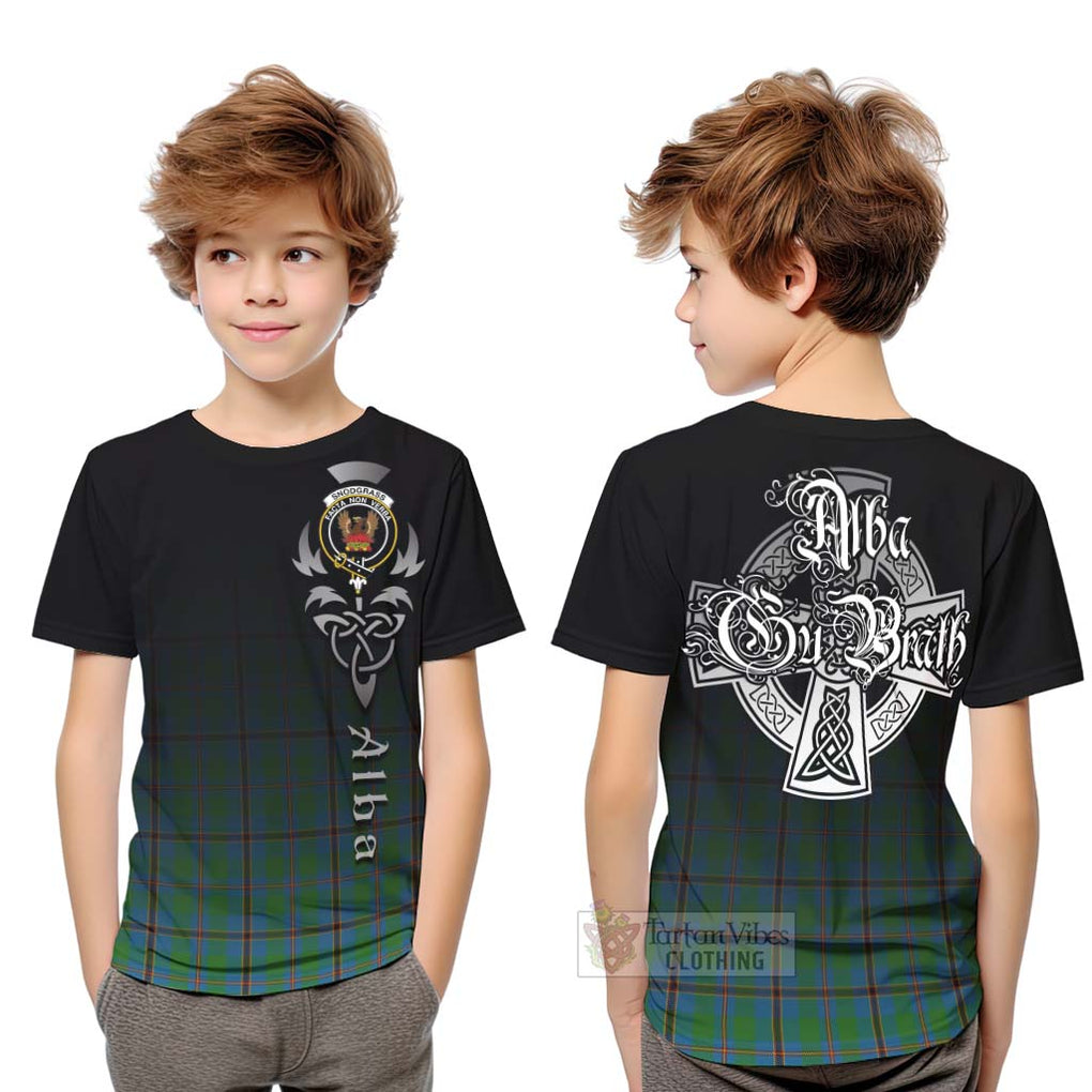Snodgrass Tartan Kid T-Shirt Featuring Alba Gu Brath Family Crest Celtic Inspired Youth XL Size14 - Tartan Vibes Clothing