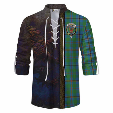 Snodgrass Tartan Family Crest Ghillie Kilt Shirt Alba Gu Brath Be Brave Lion Ancient Style Men - Tartan Vibes Clothing