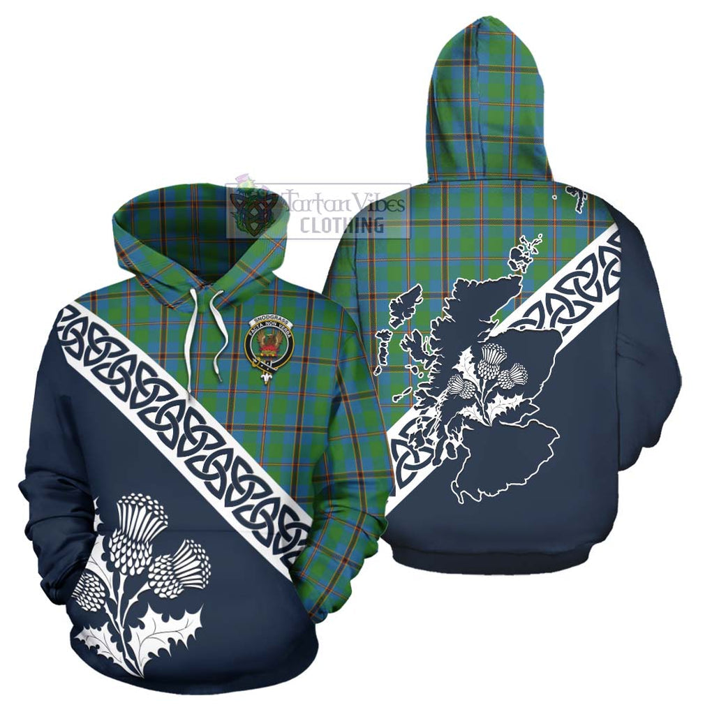 Snodgrass Tartan Hoodie Featuring Thistle and Scotland Map Zip Hoodie - Tartan Vibes Clothing