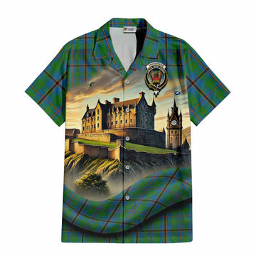 Snodgrass Tartan Family Crest Hawaiian Shirt with Scottish Ancient Castle Style Kid - Tartan Vibes Clothing