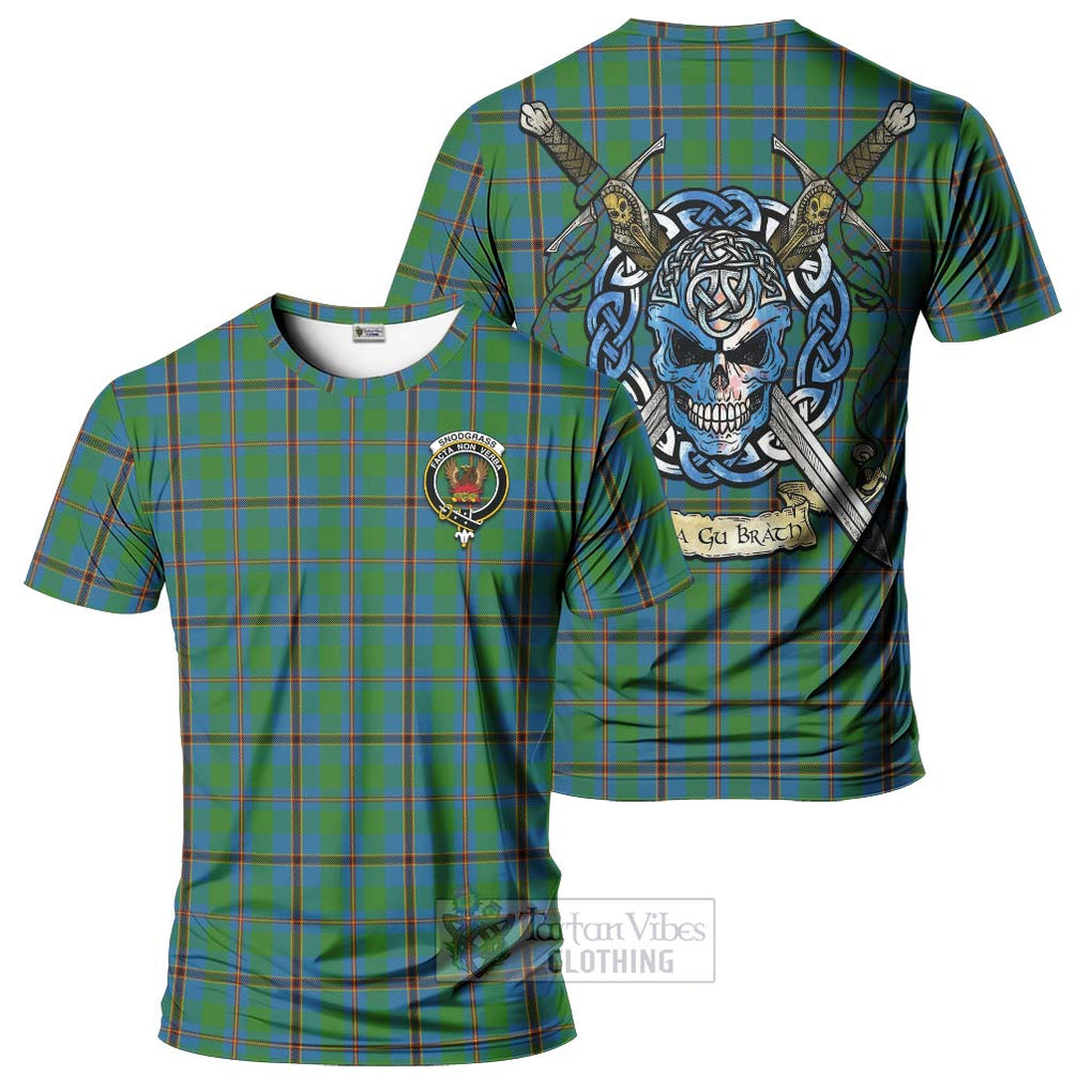 Snodgrass Tartan T-Shirt with Family Crest Celtic Skull Style Kid's Shirt - Tartan Vibes Clothing