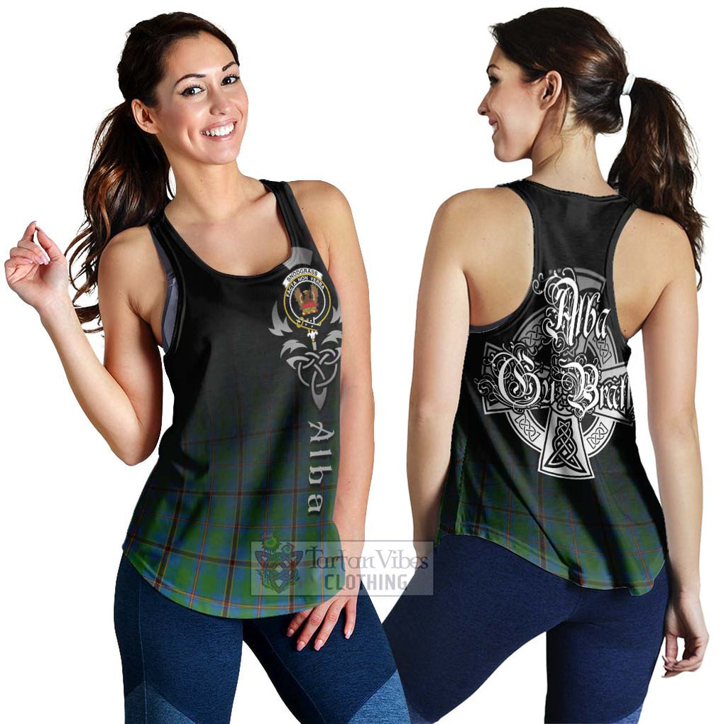 Snodgrass Tartan Women's Racerback Tanks Featuring Alba Gu Brath Family Crest Celtic Inspired 4XL - Tartan Vibes Clothing
