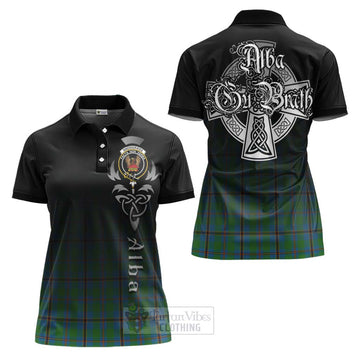 Snodgrass Tartan Women's Polo Shirt Featuring Alba Gu Brath Family Crest Celtic Inspired Women - Tartan Vibes Clothing