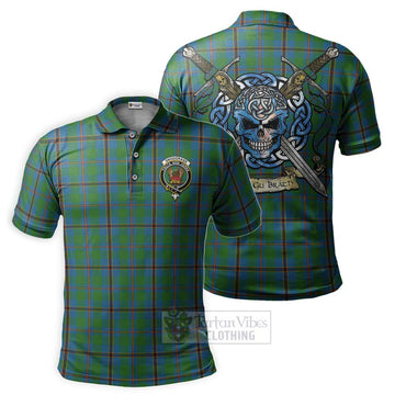 Snodgrass Tartan Polo Shirt with Family Crest Celtic Skull Style Kid - Tartan Vibes Clothing