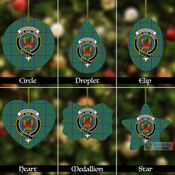Snodgrass Tartan Christmas Aluminium Ornament with Family Crest Aluminium - Tartan Vibes Clothing