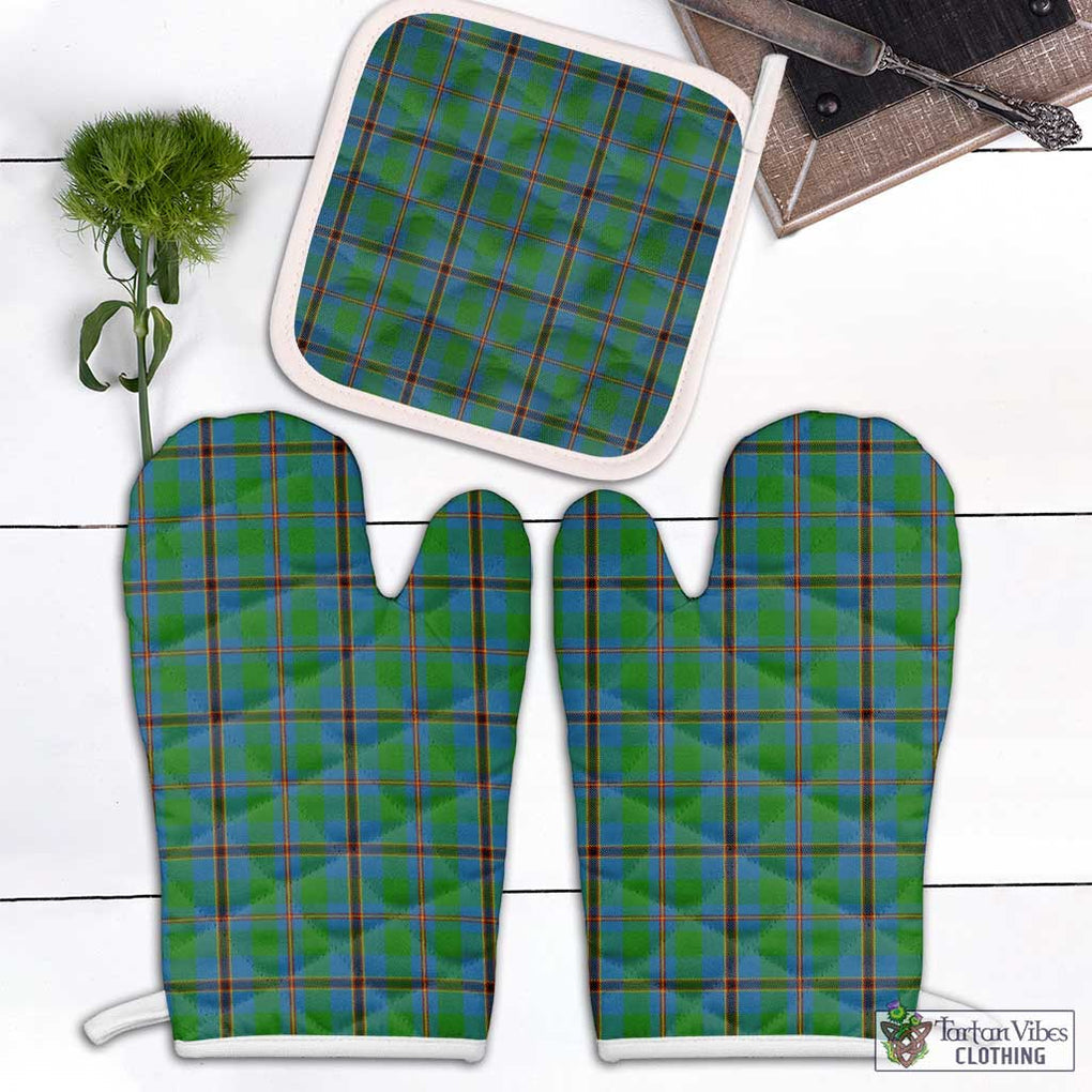 Snodgrass Tartan Combo Oven Mitt & Pot-Holder Combo 2 Oven Mitt & 1 Pot-Holder Black - Tartan Vibes Clothing