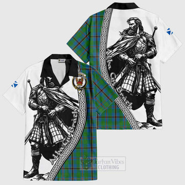 Snodgrass Tartan Clan Crest Hawaiian Shirt with Highlander Warrior Celtic Style Kid - Tartan Vibes Clothing