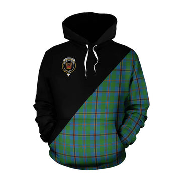 Snodgrass Tartan Cotton Hoodie with Family Crest and Military Logo Style Pullover Hoodie XS - Tartan Vibes Clothing