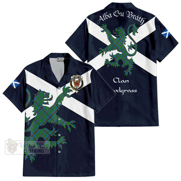 Snodgrass Tartan Lion Rampant Hawaiian Shirt Proudly Display Your Heritage with Alba Gu Brath and Clan Name Kid - Tartan Vibes Clothing