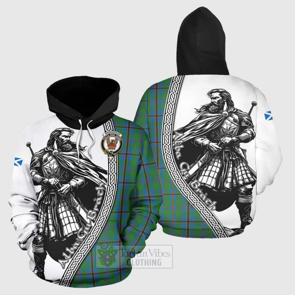 Snodgrass Tartan Clan Crest Hoodie with Highlander Warrior Celtic Style Zip Hoodie - Tartan Vibes Clothing