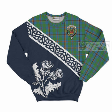 Snodgrass Tartan Sweatshirt Featuring Thistle and Scotland Map Unisex - Tartan Vibes Clothing
