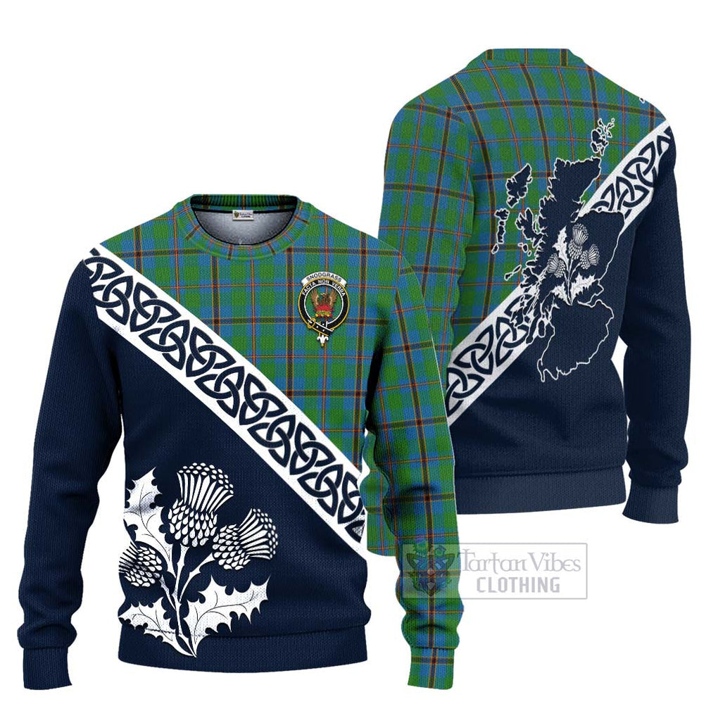 Snodgrass Tartan Ugly Sweater Featuring Thistle and Scotland Map Unisex - Tartan Vibes Clothing