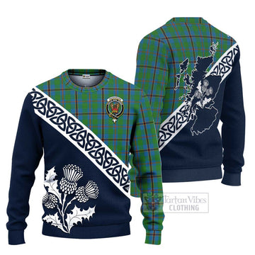 Snodgrass Tartan Ugly Sweater Featuring Thistle and Scotland Map Unisex - Tartan Vibes Clothing