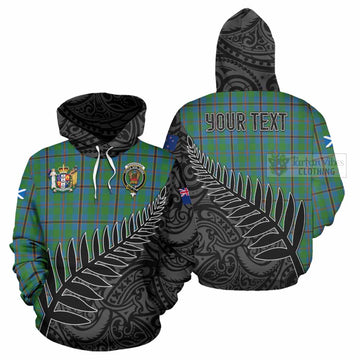 Snodgrass Crest Tartan Hoodie with New Zealand Silver Fern Half Style Zip Hoodie - Tartan Vibes Clothing