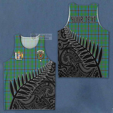 Snodgrass Crest Tartan Men's Tank Top with New Zealand Silver Fern Half Style Men - Tartan Vibes Clothing