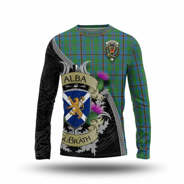 Snodgrass Tartan Family Crest Long Sleeve T-Shirt Lion Rampant Royal Thistle Shield Celtic Inspired Unisex - Tartan Vibes Clothing