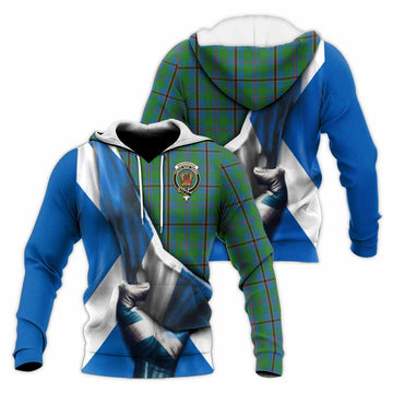 Snodgrass Tartan Knitted Hoodie with Family Crest Scotland Patriotic Style Unisex Knitted Pullover Hoodie - Tartan Vibes Clothing