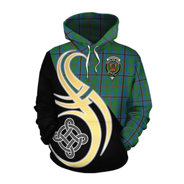 Snodgrass Tartan Cotton Hoodie with Family Crest and Celtic Symbol Style Pullover Hoodie XS - Tartan Vibes Clothing