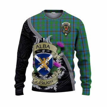 Snodgrass Tartan Family Crest Knitted Sweater Lion Rampant Royal Thistle Shield Celtic Inspired Unisex - Tartan Vibes Clothing