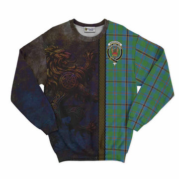 Snodgrass Tartan Family Crest Sweatshirt Alba Gu Brath Be Brave Lion Ancient Style Unisex - Tartan Vibes Clothing